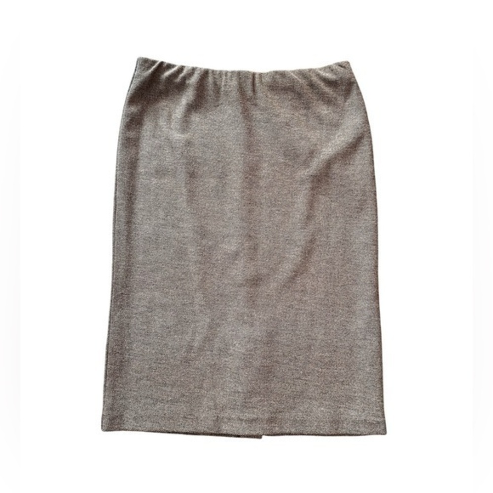 NWT XS j. Jill camel light grey tweed pencil suit skirt office casual work